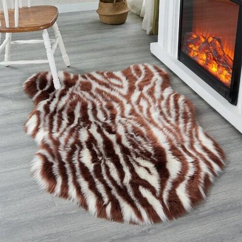 Imitation wool sofa rug living room bedroom carpet window decoration rug Soft and comfortable dressing table plush carpet