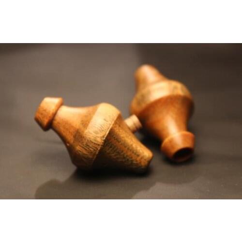 Personality green sandalwood wood chamber pot ear shell diy big chamber pot 16MM shell earphone accessories custom ring iron