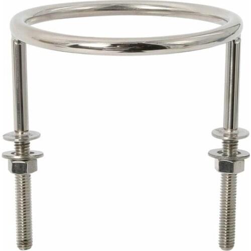 1-Ring Stainless Steel Cup Holder Marine Yacht Fishing Boat Polished