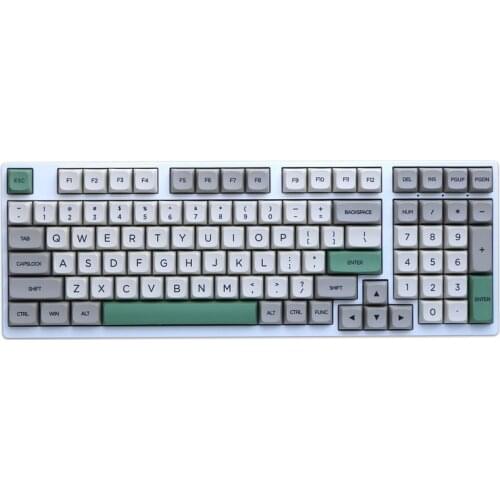 XDA Keycaps 134 Key Retro Style Ball Cap Thermal Sublimation Keycap Set 1.5mm Thickness PBT Mechanical Keyboard Keycap