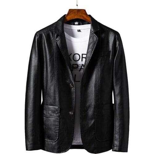 New Mens Leather Jackets Autumn Casual Motorcycle PU Jacket Biker Leather Male Bomber Leather Jackets Coats 6XL Brand Clothing