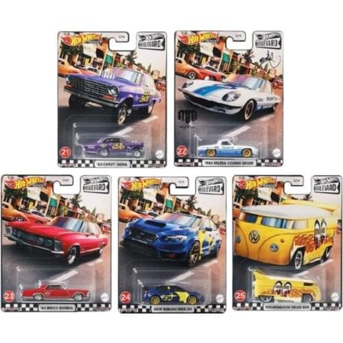 Original Hot Wheels Diecast 1/64 Car Collector Edition Metal Car Toys for Boys BOULEVARD Kids Toys Car Alloy Gifts for 3Year Old