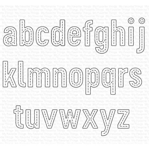 2021 AliliArts Metal Cutting Dies Stitch lowercase letter diy Scrapbooking Photo Album Decorative Embossing PaperCard Crafts Die