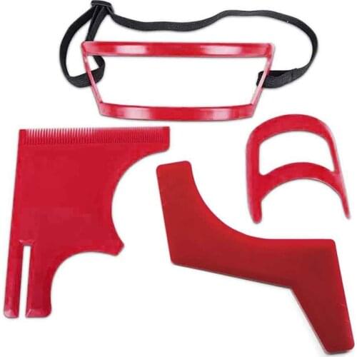 Mens Beard Combs Neck Hair Line Guide Shaping Styling Template Comb Trim Beards Salon Home Use