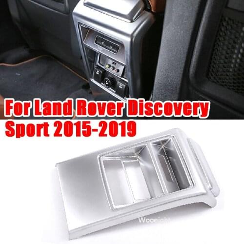 Wooeight Rear Exhaust Vent Cover Trim Air Outlet Frame Protector Decoration Sticker Fit For Land Rover Discovery Sport 2015-2019