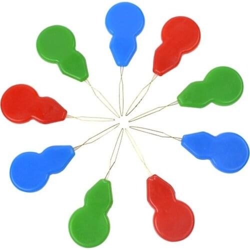 100pcs/lot Random Color Slivery Hand Machine Sewing Stitch Bow Wire Needle Threader Insertion Tool Hand Sewing Machines