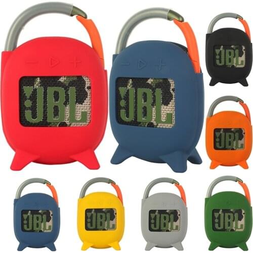 Newest Soft Silicone Cover Speaker Cases for JBL Clip 4 Bluetooth Speaker Shockproof Protective Sleeve For JBL Clip4 Speaker