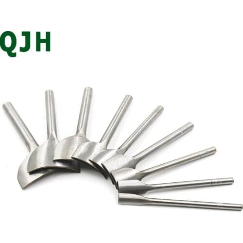 New product 1/4 shallow round punch DIY leather carving craft tools corner punch cutting&punching accessories (10-50)mm 9 sizes