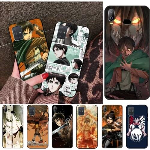 Attack on Titan Eren Jaeger Yeager Jager Phone Case For Samsung Galaxy A21S A01 A11 A31 A81 A10 A20E A30 A40 A50 A70 A80 A71 A51