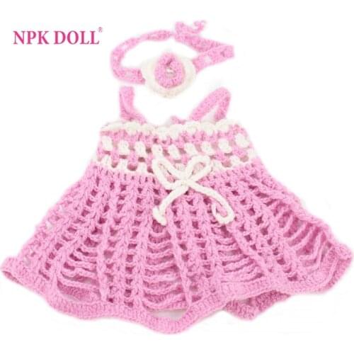 Fashion Reborn Baby Doll Dress Fit For 10"-12" Handmade Reborn Baby Girls Accessories Suit For Infant Clothing 2017 New