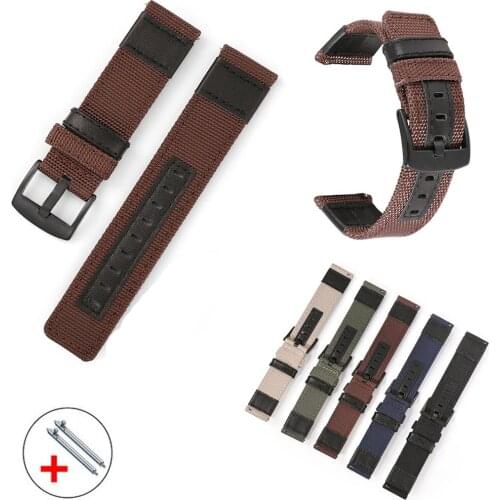 20mm 22mm Nylon Watch Strap For Samsung Galaxy Watch 46mm 42mm 3 45mm 41mm Band Belt Galaxy Watch Active 2 40mm 44mm Bracelet