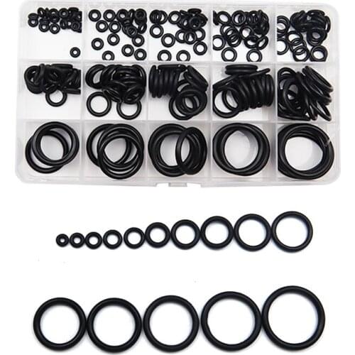 Rubber O Ring NBR Seal Ring Kit Thickness 1/1.5mm Nitrile Rubber NBR O-Ring Gasket Sealing Ring Waterproof O Ring Rubber Kit Set