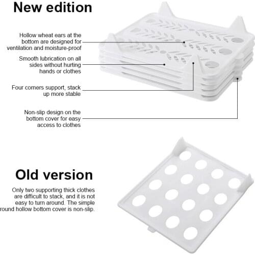 Clothes Folding Board Storage Holders Shirt Organizer T Shirt Folder Board Clothing Dividers Stackable Home Closet Saving Time