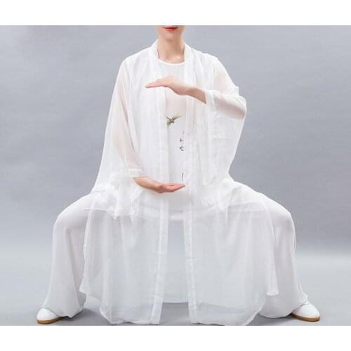 Unisex spring/summer manual painting tai chi suits taiji martial arts competition suit uniforms kung fu performance clothing