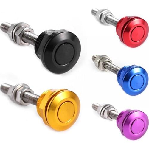Universal car screw Push Engine Button Bonnet Hood Pin Lock Clip Kit Quick Release Latch 22mm Aluminum Alloy Exterior Parts