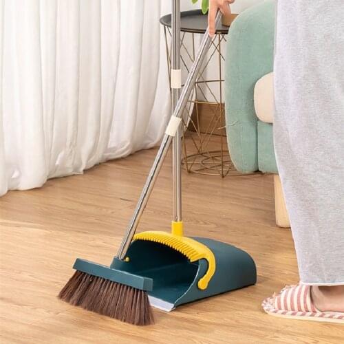 Magic Broom Hand Floor Cleaning Home Products Squeeze Mop Sweeper Dustpan Sets Telescopic Brush Wiper Garbage Kitchen Rubber Pan