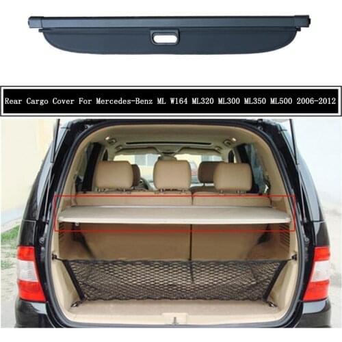 Rear Cargo Cover For Mercedes-Benz ML W164 ML320 300 350 400 500 2006-2012 Partition Curtain Screen Shade Trunk Security Shield
