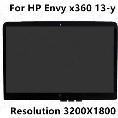 For HP ENVY x360 13-Y013CL LED LCD Display Touch Screen Digitizer Glass Assembly QHD+ 3200X1800 Replamement For HP x360 13-y