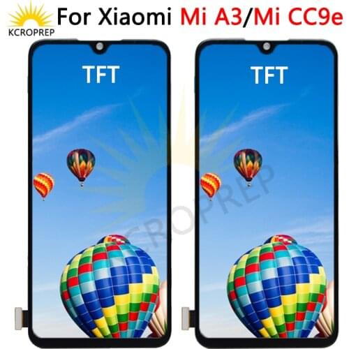 TFT For Xiaomi Mi A3 LCD For MIA3 Touch For Xiaomi MI CC9E Screen Replacement Digitizer Sensor Glass For Xiaomi Mi A3 lcd