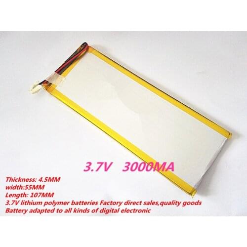1PCS PL4555107 battery li polymer battery 3000MA battery for PS player for tablet PC