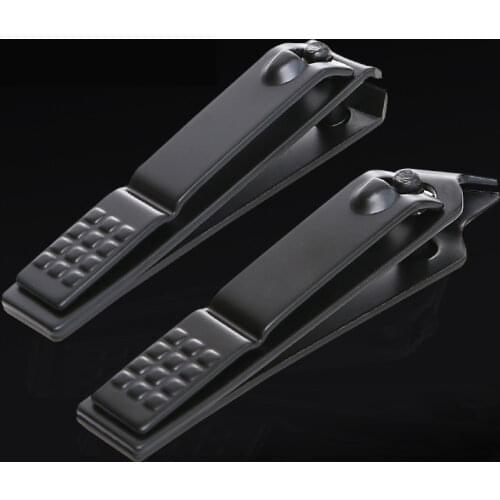 1Pcs Professional Black Stainless Steel Nail Clipper Nail Cutting Machine Nail Trimmer High Quality Toe Nail Clipper Nail Tool