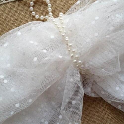 1 yard Off White Lace Fabric, Soft Mesh Dot Lace Fabric for Wedding Dress Fabric, Bridal Veils, Tutus, Skirts, Hats