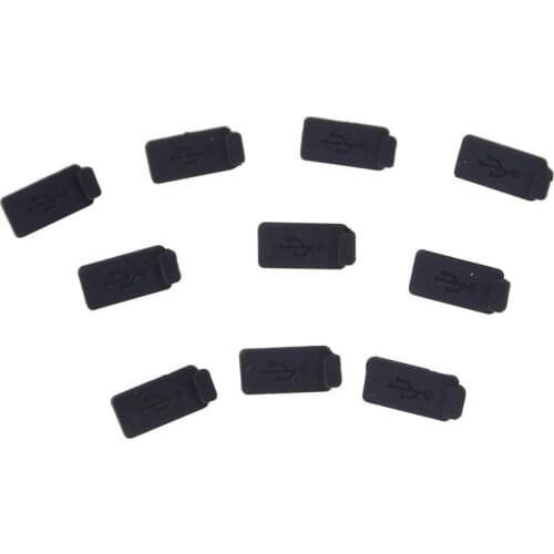 10pcs/lot Rubber Durable Soft Dust Cap USB 2.0 3.0 Interface Prevent Rust Dust Plug PC Laptop USB Plug Cover Stopper Black
