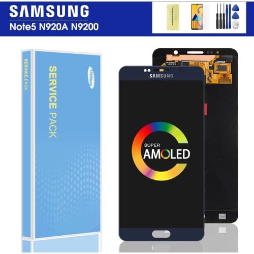 100% Tested Original Note5 LCD For SAMSUNG Galaxy Note 5 N920 N920F LCD Display Touch Screen Digitizer Assembly Replacement