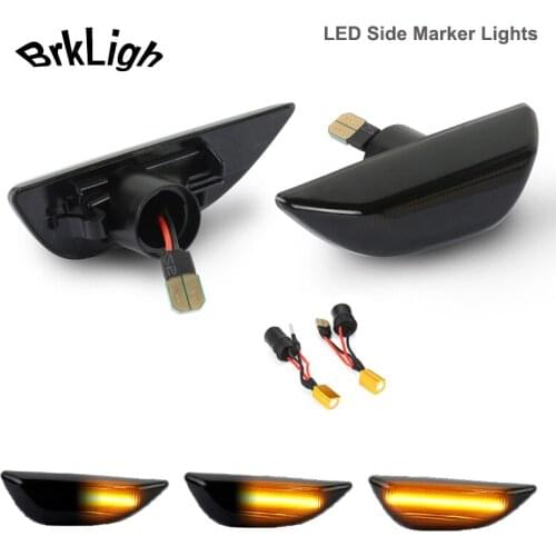 2Pcs Dynamic LED Side Marker Turn Signal Light Lamps For Opel Mokka X 2012-2020 Chevrolet Trax 2012-2020 Buick Encore 2013-2020