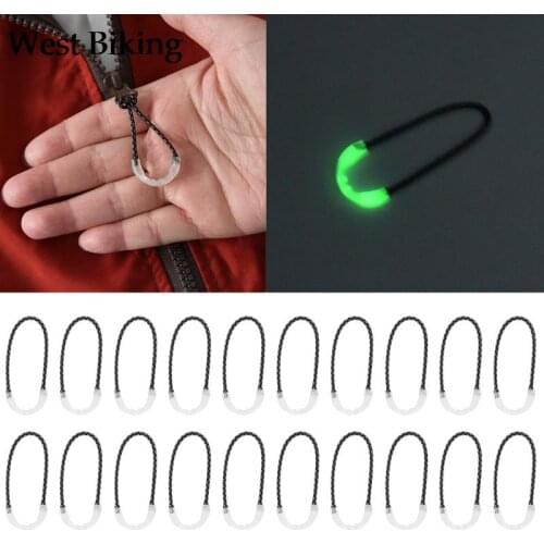 20Pcs Luminous Zipper Pulls Cord Glow in The Dark Night Zipper Heads Replacement