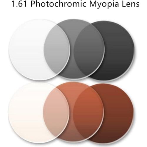 ZHS 1.61 Index Single Vision Aspheric Photochromic Prescription CR-39 Eye Glasses Lens Myopia Presbyopia Lens Anti-Radiation