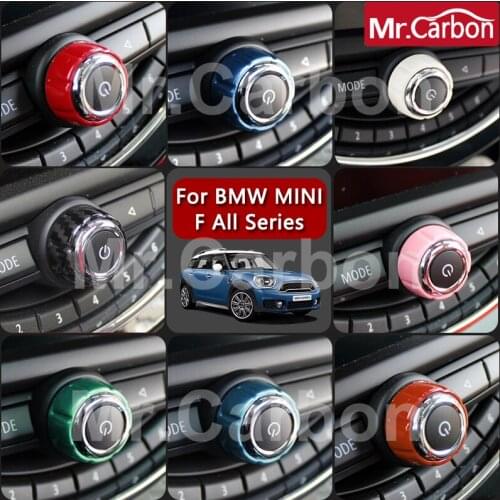 Car Radio Knob Decorative Ring Protective Cover For BMW MINI ONE Cooper S F54 F55 F56 F57 F60 Interior Modification Accessories