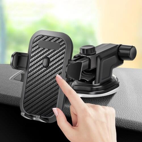 Car Suction Cup Mobile Phone Holder Navigation Bracket 360 Degree Rotation Car Telescopic Mobile Phone Holder For Auto Accessory