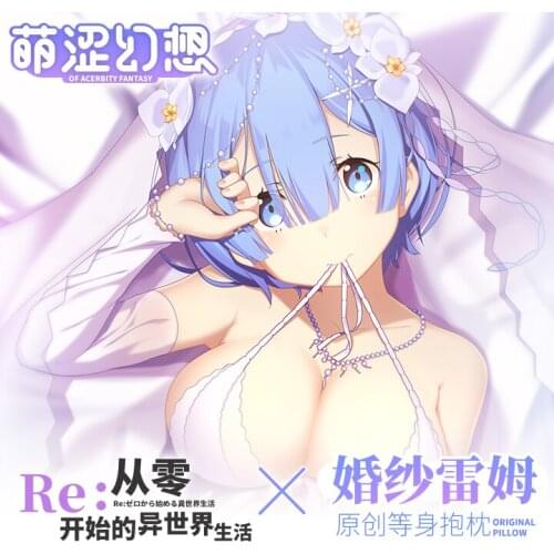 Anime Re:Life In a Different World From Zero Rem Sexy Hugging Body Pillow Case Cover Pillow Cushion Cover Otaku Bedding Gifts