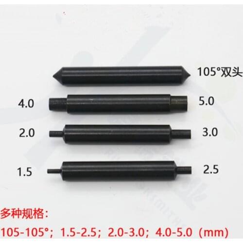 Black Color Tracer Point HSS Probe for DEFU Vartical Key Cutting Machines,Decoder 1.5mm 2.0mm 2.5mm 3.0mm 4.0mm 5.0mm 105 degree