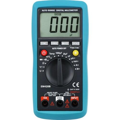 ALL SUN Digital Multimeter Diode Transistor Battery Tester AC/DC Ammeter Voltmeter Ohm Portable Meter voltage meter EM420B