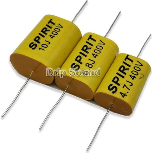 2pcs 2.2uF 6.8uF 10uF 400V Tweeter Speaker Frequency Divider Crossover Non-Polarity Capacitor