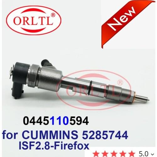 ORLTL Genuine 0 445 110 594 New Diesel Fuel Injector 0445110594 5285744 for CUMMINS ISF2.8-Firefox