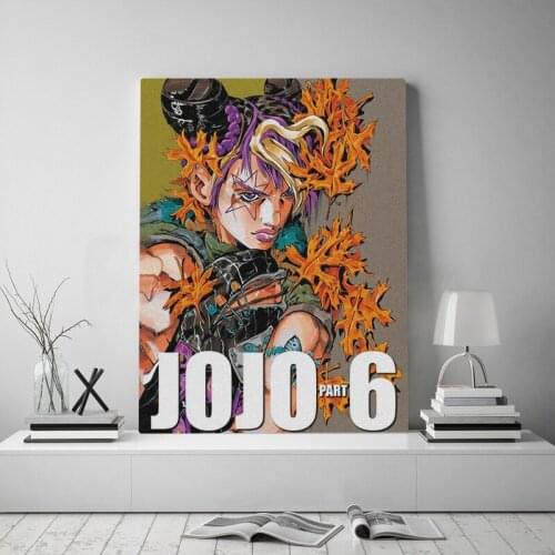 Jolyne Cujoh Stone Ocean JoJos Bizarre Canvas poster Painting wall Art decor Living room Bedroom Study Home Decoration Prints