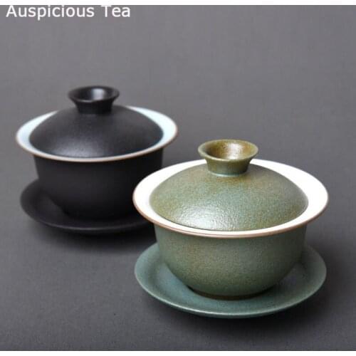 Ceramic Porcelain Gaiwan Teaware Cover Bowl Tea Tureen Teaware Sancai Teacup Kungfu Tea Set Personal Toast Bowl Japanese Tea Cup