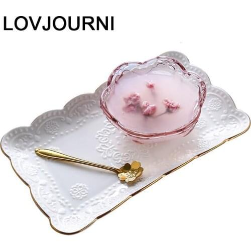 Miska Coconut Food Container Tazones Ceramic Saladier Dish Plate Tableware Frutero Kitchen Dining Bar Dinnerware Glass Bowl