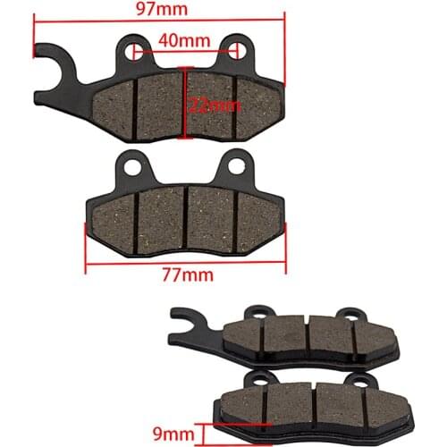 For Kawasaki Ninja 300 /ABS 2013-2017 Z300 2015-2016 ABS 2013-2017 Ninja 250R EX250 2008-2012 Front Rear Brake Pads Set