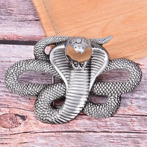 Fashion Snake Belt Buckle Denim Cowboy Retro Styling Metal Belt Buckle Men Jeans accessories