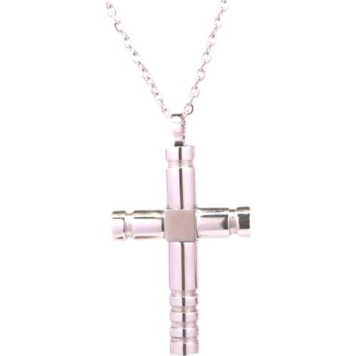 High Quality Stainless Steel Cross Pendant Necklace Mens Cross Necklace Jewelry Gift