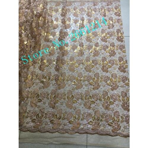Latest African Laces High Quality Tulle Fabric Laces Nigerian Lace French Cord Lace Fabric For Women Dress BZL-10104
