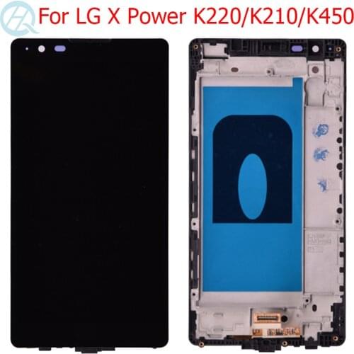 Original LCD For LG X Power K220 K220DS F750K F750K LS755 X3 K210 US610 K450 Display With Frame LCD Touch Screen Assembly