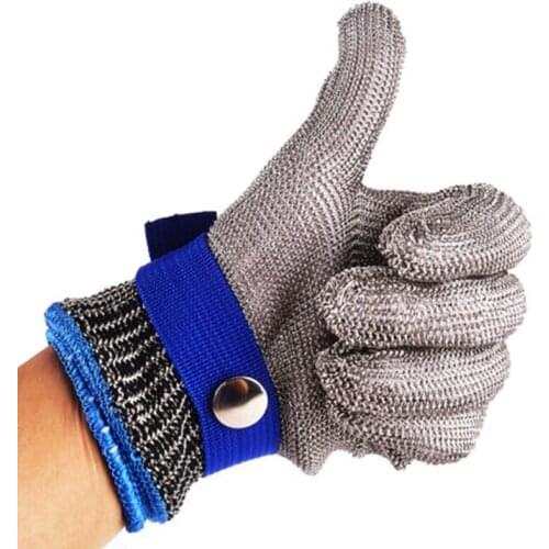 Anti-Cut Glove 316 Stainless Steel 1pcs Level 5 High Strength Film Polyethylene Resistant Hand Protection