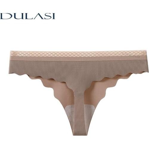 Sexy Cotton Womens Panties Breathable Low Waist Underwear Soft G-String Lingerie Sale New Seamless Thong Recommend 2020