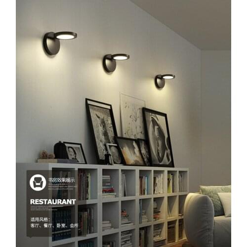 Led simple modern nordic wall head bed bedroom corridor living room staircase