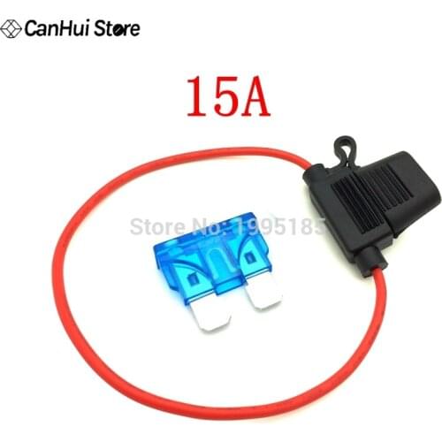 1PCS Waterproof Power Socket Medium-sized Blade Fuse Box Socket + Fuse 2A 3a 7.5A 5A 10A 15A 20A 25A 30A Optional